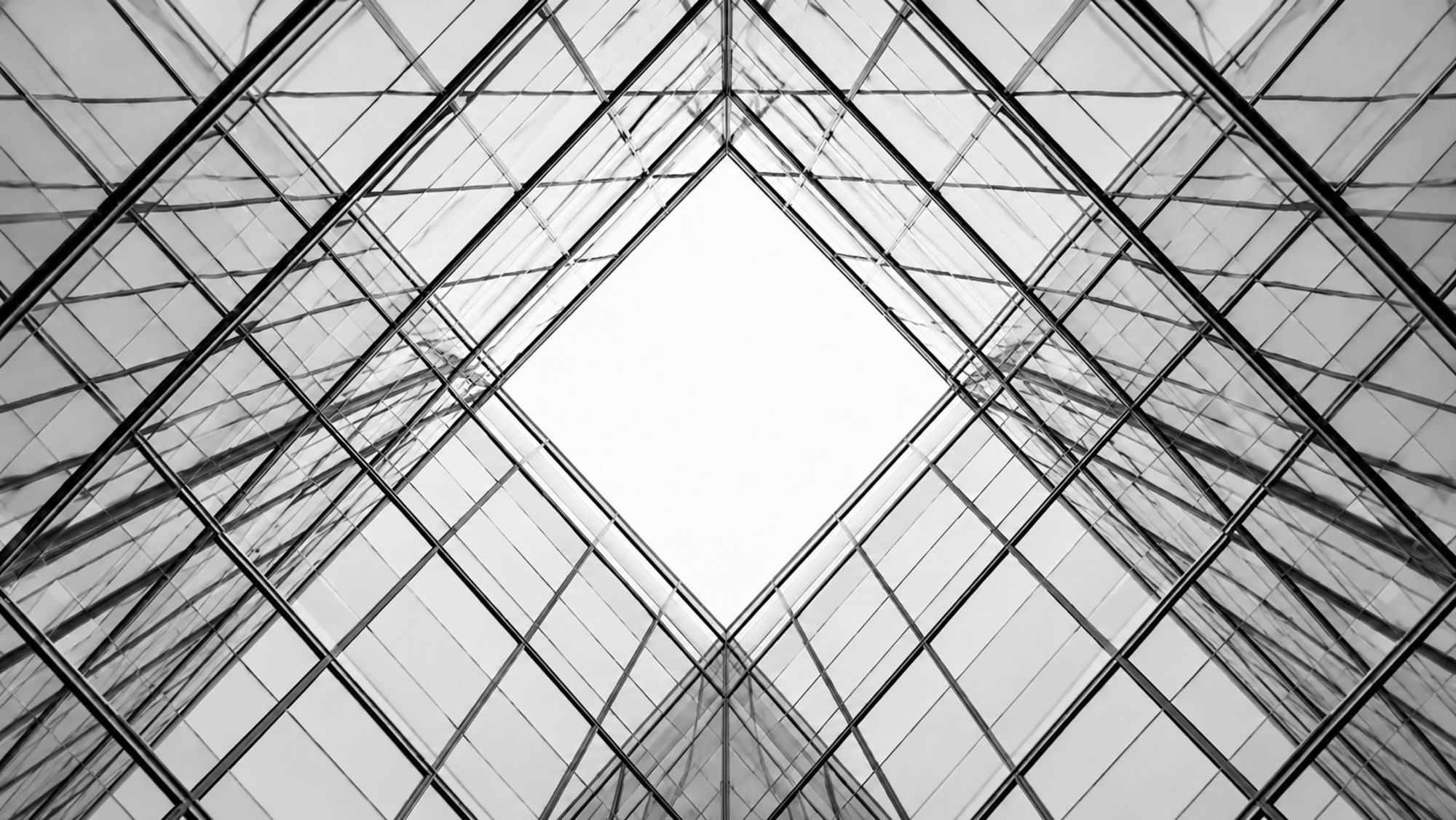 Architecture en verre — perspective géométrique